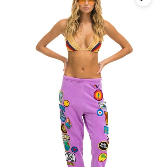 🆕Aviator Nation Patch Women Sweatpants - Picture 8 of 9